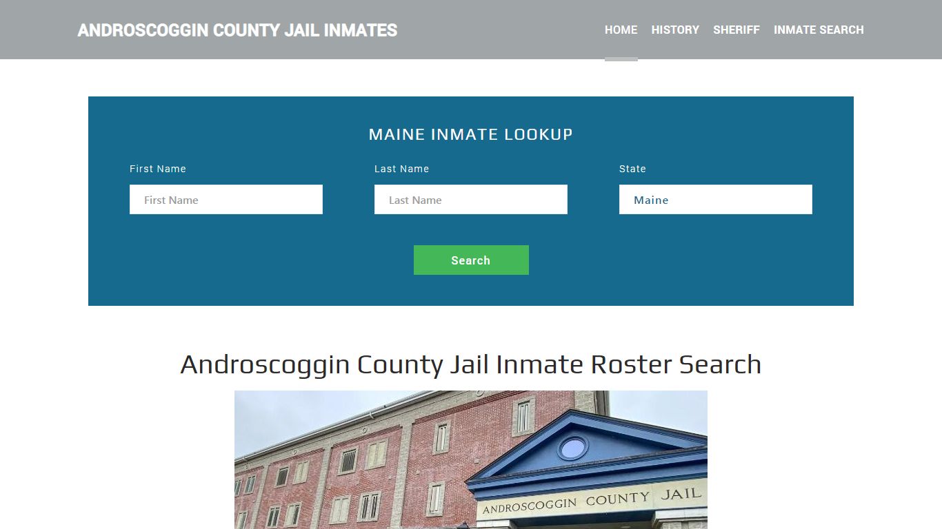 Androscoggin County Jail Inmate Roster Lookup, Auburn, ME